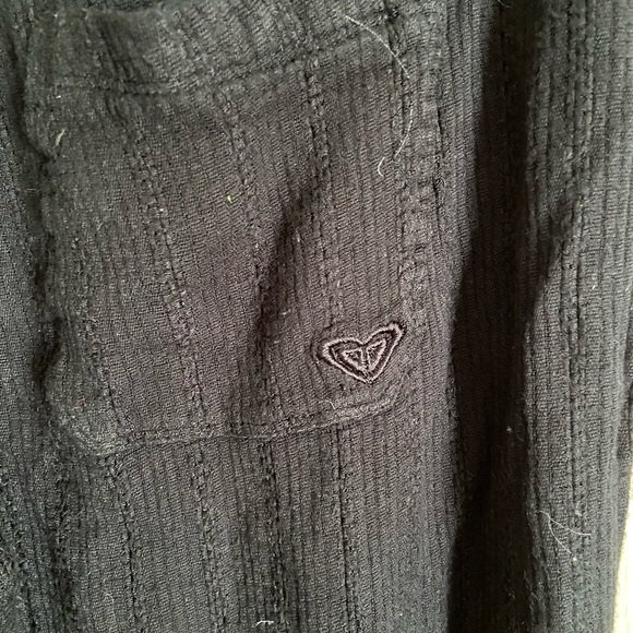 ROXY Gauze Soft Black Beach Pants Drawstring Sz Medium - Picture 7 of 13